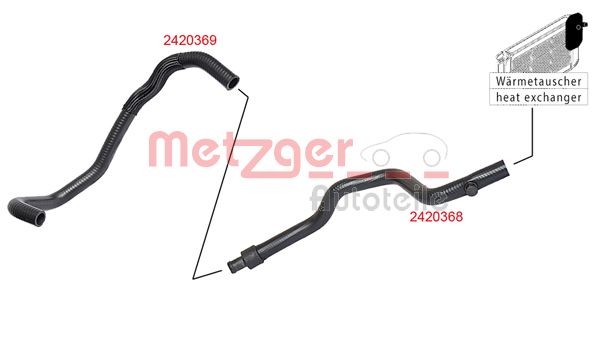 METZGER 2420369 Kühlerschlauch